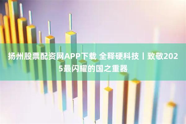 扬州股票配资网APP下载 全释硬科技丨致敬2025最闪耀的国之重器